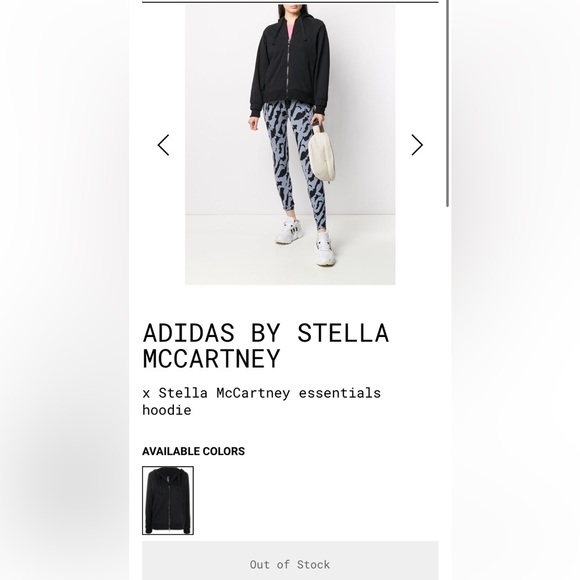 REDUCED!!Adidas by Stella McCartney essential light grey hoodie! Size XS - Picture 11 of 16